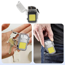 USB Rechargeable Electric Lighter & 3 Modes COB Flashlight (1 Pc) the24kgal