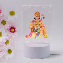 Beautiful 3D Lord Hanuman Frame with soft white light (1 Pc) the24kgal