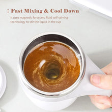Stirring Coffee Mug | Magnetic Stirring Coffee Cup | Stainless Steel Mug for Milk | Travel Mixing Cup | Self Stirring Coffee Mug, Suitable for Coffee / Milk / Hot Chocolat | Battery Operated ( Battery Not Included) the24kgal