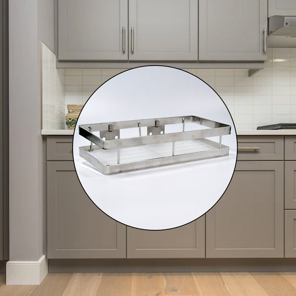 25 cm Metal Space Saving Multi-Purpose rack for Kitchen Storage Organizer Shelf Stand. the24kgal