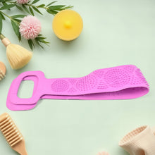 Silicone Body Scrubber Silicone Bath Body Brush (1 Pc / 24 Inch) the24kgal