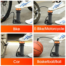 Portable Mini Foot Pump for Bicycle, Bike, and Car the24kgal