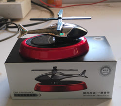Solar-Powered Rotating Helicopter Car Air Freshener the24kgal