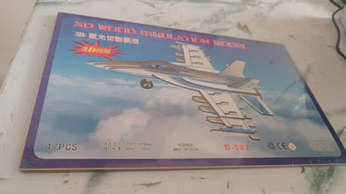 3D Wooden Aircraft Puzzle DIY Assembly Kit (Mix Design – 1 Set) the24kgal