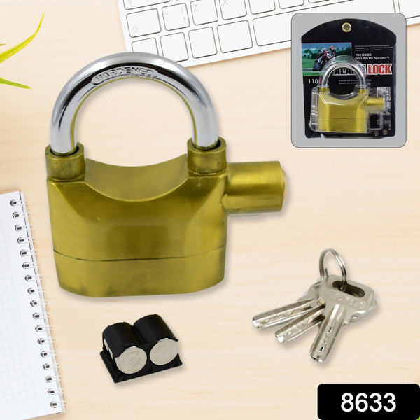 Security Alarm Metallic Lock System with 3 Keys (1 Set / Mix Color) the24kgal