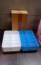 Multi-Function Desktop Drawer Storage Box 10 Grid Underwear Socks Box (2 Pc Set) the24kgal