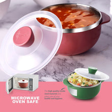 Apex Premium Plastic Serving Bowl Set with Lids (2 Pc) the24kgal