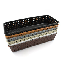 Plastic Multipurpose Desk Organizer Tray Office Drawer Dividers Storage Bins for Kitchen, Bathroom, Office, Makeup, Bedroom Dresser, Craft Basket Rack Multicolour (6 Pcs Set) the24kgal