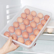 Plastic Egg 24 Grid Storage Container Holder for Refrigerator Egg Tray Holds 24 Eggs (1 Pc) the24kgal