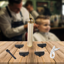 Men's Hair Trimmer & Beard Clipper with 4 Adjustable Blades & Cleaning Brush, Hair accessories the24kgal