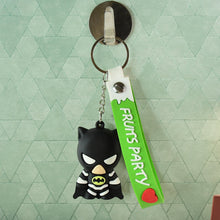 Cute Cartoon Silicone 3D Key Chain with Metal Hook & Strap (Pack of 1) the24kgal