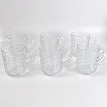 Glass Coffee & Tea Cup / Mug With Handle, Water glass (6 pcs Set / 225 ML) the24kgal