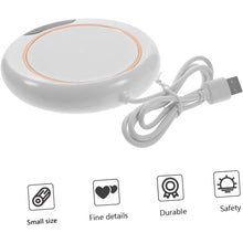 USB Warm Coaster Heated Coffee Mug Portable Office Desk Portable Cup, Heater Coffee Mug Warmer Electric Cup Warmer (1 Pc) the24kgal