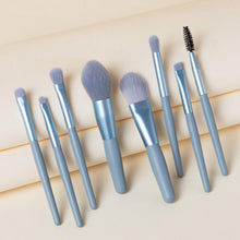 8-Piece Mini Makeup Brush Kit – Portable Premium Synthetic Set with Case (Mix Colors) the24kgal