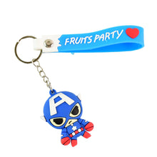Cute Cartoon Silicone 3D Key Chain with Metal Hook & Strap (Pack of 1) the24kgal