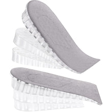 2 Pairs Heel Lift Inserts Height Increase Insole Invisible Heightening Insole Sillicone 3-Layer Heel Support Insoles Height-Adjustable Shoe Pads Foot Cushion for Shoes the24kgal