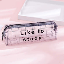 Transparent Pencil Pouch With Zipper (1 Pc) the24kgal