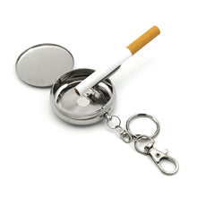 Mini Pocket SS Ashtray with keyring (1pc) the24kgal