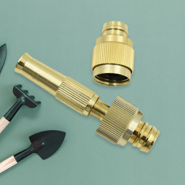 water spray nozzle for water pipe booster nozzle for car wash nozzle with high pressure water adjustable brass nozzle water spray gun for gardening watering tools the24kgal