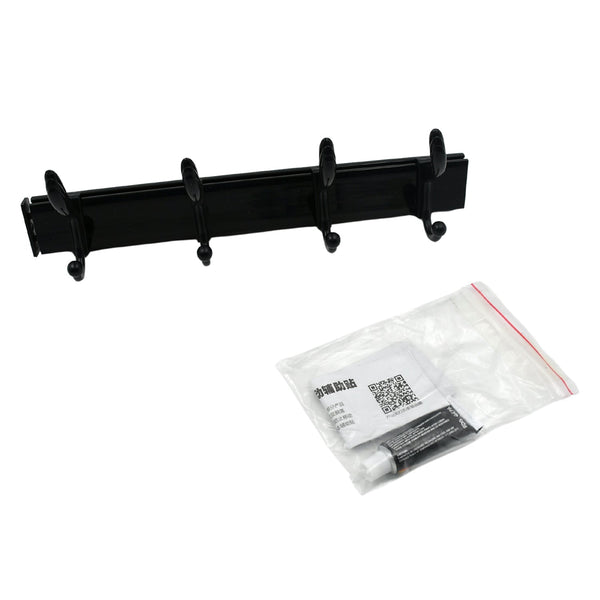 Extra Long 4-Hook Wall Coat Hanger with Eco Adhesive the24kgal