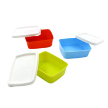 3-Piece Multicolor Airtight Container Set – Rectangular Food & Fridge Storage the24kgal