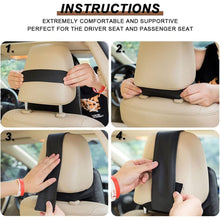 Say Goodbye to Neck Pain: Memory Foam Car Neck Pillow for Drivers (1 Pc, Mix Color) the24kgal