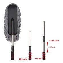 Car Duster, Long Retractable / Soft / Non-Slip / Handle Multipurpose Microfiber Wash Brush Vehicle Interior and Exterior Cleaning Kit with for Car, Boats or Home the24kgal