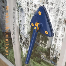 360° Rotatable Mop Triangle Mop with Long Handle (1 Pc / 113 Cm) the24kgal
