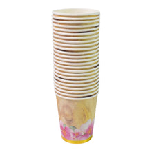 Disposable Paper Cups, Disposable Tea, Coffee Cups (24 Pcs Set / Mix Color & Design) the24kgal
