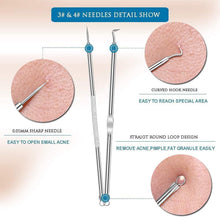 Blackhead Remover, 4-in-1 Stainless Steel Pimple Extractor Tool (1 Pc) the24kgal