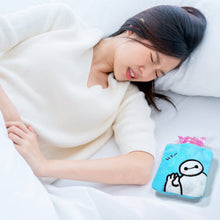 Blue Baymax Small Hot Water Bag with Cover for Pain Relief the24kgal