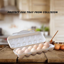 18 Grid Egg Holder Storage, Shock-Proof Egg Container with Buckle, Egg Carrier, Egg Tray, Egg Shelter, Effective Full Seal, Egg House use for Fridge, Camping, Kitchen the24kgal