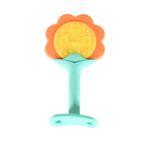 Baby Silicone Teether, Fruit Teether for Toddlers,100% Food Grade Silicone Teether, Non-Toxic & Latex Free Suitable for Kids Above 3 Months Sunflower, Moon Shape(1 Pc) the24kgal
