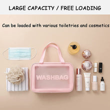 Cosmetic Pouch, Make up Bag for Home & Travel, Toiletry Bag for Cosmetics, Brushes, Accessories Set of 3 Small, Medium & Big - Wash Bag the24kgal
