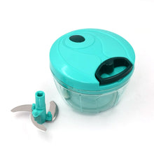 Handy Mini Plastic Vegetable Chopper Cutter, Onion Chopper Vegetables for Kitchen Accessories with 3 Blades the24kgal