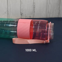Plastic Water Bottle With Strap and Straw (1000 ML) the24kgal