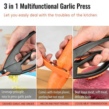 Multifunctional Garlic Press, Garlic Mincing & Crushing Tool (1 Pc) the24kgal