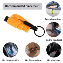 2-in-1 Emergency Safety Cutter – Keychain Tool for Glass Breaking & Seatbelt Cutting, Portable & Handy the24kgal