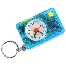 Mini Alarm Clock Keychain – 1PC Portable Quartz Analog Clock Key Ring the24kgal