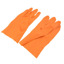 Multipurpose Rubber Reusable Cleaning Gloves, Reusable Rubber Hand Gloves I Latex Safety Gloves I for Washing I Cleaning Kitchen I Gardening I Sanitation I Wet and Dry Use Orange Gloves (1 Pair 40 Gm) the24kgal