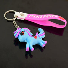 Cute Cartoon Unicorn Keychain with Silicone Strap (1 Pc / Mix design) the24kgal