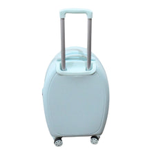 17849 Suitcase For Kids, Girls Green Small Cabin Hard Cover Holiday Carry On Trolley with Extendable Handle, Children's Luggage, Trolley Rolling Luggage for Toddlers Men Woman (Mix Color) the24kgal