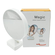Plastic 2 in 1 Mirror Come Photo Frame with Led Light the24kgal