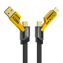 4 in 1 Fast Charging Cable With Multiport USB-C to Type C the24kgal
