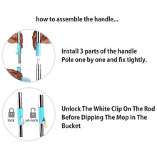 Adjustable Stainless Steel Mop Rod Set 120 cm the24kgal