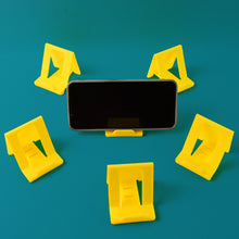 Adjustable Foldable Plastic Mobile Phone Stand (6 Pc / Mix Color) the24kgal