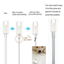 Metallic Cable Protector for Cords & Headphones (Spiral Wrap) the24kgal