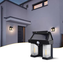 Outdoor Solar Wall Lamp Outdoor Waterproof High Quality Lamp Induction Garden Lamp Garden Villa Night Lamp Double Lamp Light (1 Pc) the24kgal