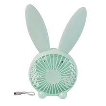 Cute Rabbit USB Desk Fan for Kids & Camping (1 Pc, Plastic, Mist Air) the24kgal