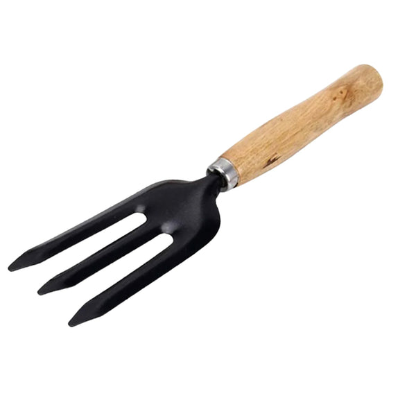 Hand Weeding Fork (Steel, Black) the24kgal